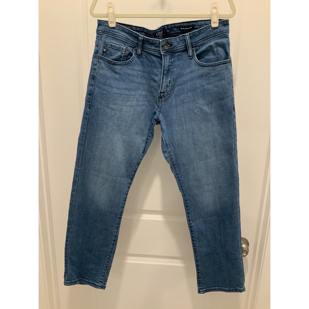 Chaps Jeans Size 32x30 Slim Straight Mens Blue Medium Wash